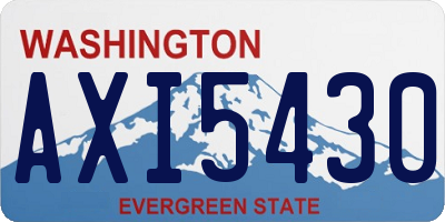 WA license plate AXI5430