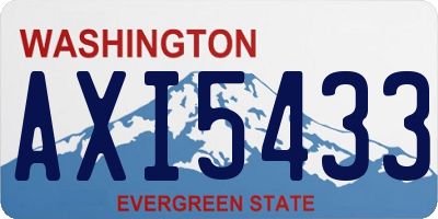 WA license plate AXI5433