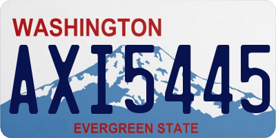 WA license plate AXI5445