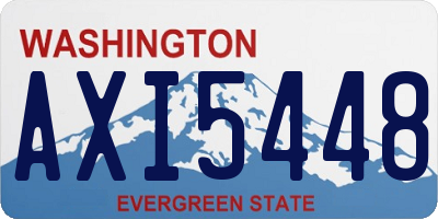 WA license plate AXI5448