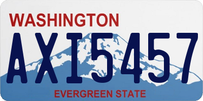 WA license plate AXI5457