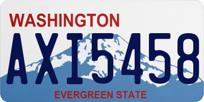 WA license plate AXI5458