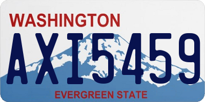 WA license plate AXI5459
