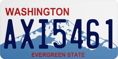 WA license plate AXI5461