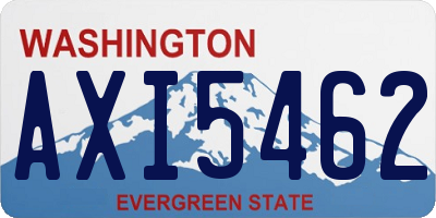 WA license plate AXI5462