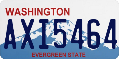 WA license plate AXI5464
