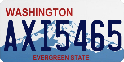 WA license plate AXI5465