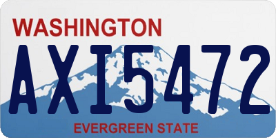 WA license plate AXI5472