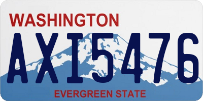WA license plate AXI5476