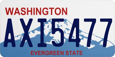 WA license plate AXI5477