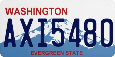 WA license plate AXI5480