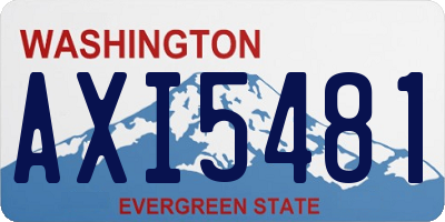 WA license plate AXI5481