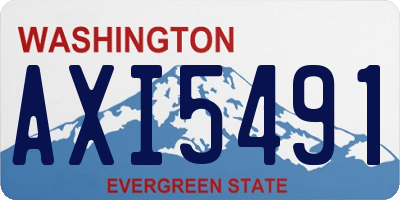 WA license plate AXI5491