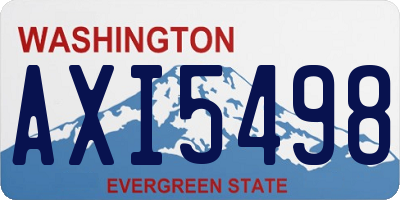 WA license plate AXI5498