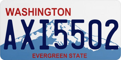 WA license plate AXI5502