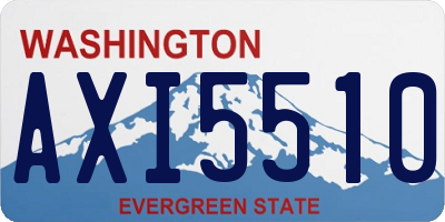 WA license plate AXI5510