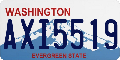 WA license plate AXI5519