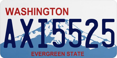 WA license plate AXI5525