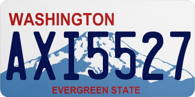 WA license plate AXI5527