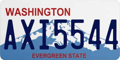WA license plate AXI5544