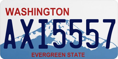 WA license plate AXI5557
