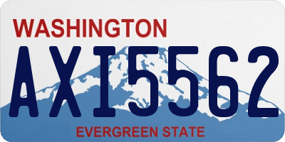 WA license plate AXI5562