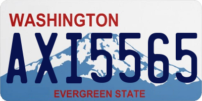 WA license plate AXI5565