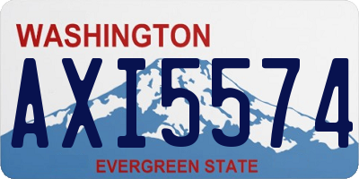 WA license plate AXI5574
