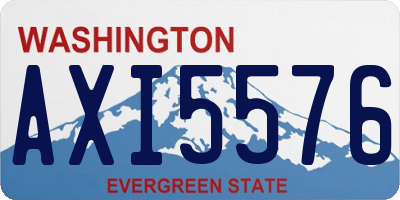 WA license plate AXI5576