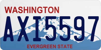 WA license plate AXI5597