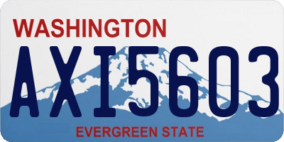 WA license plate AXI5603