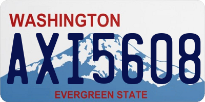 WA license plate AXI5608