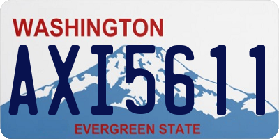 WA license plate AXI5611