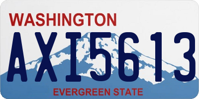 WA license plate AXI5613