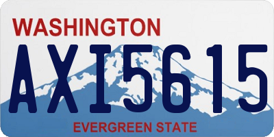WA license plate AXI5615