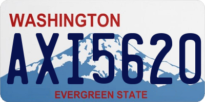 WA license plate AXI5620