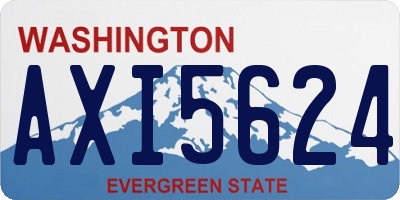WA license plate AXI5624