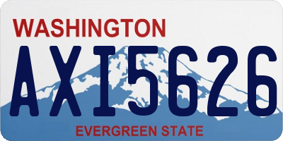WA license plate AXI5626