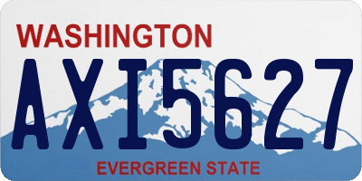 WA license plate AXI5627