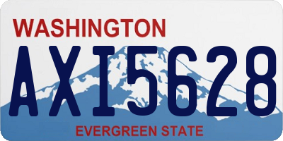 WA license plate AXI5628