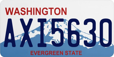 WA license plate AXI5630