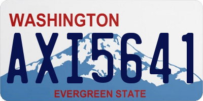 WA license plate AXI5641