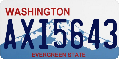 WA license plate AXI5643
