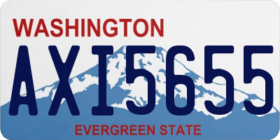 WA license plate AXI5655