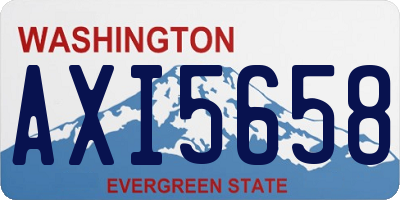 WA license plate AXI5658