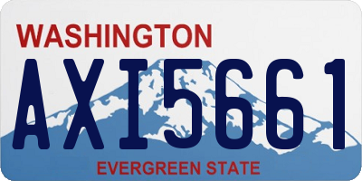 WA license plate AXI5661