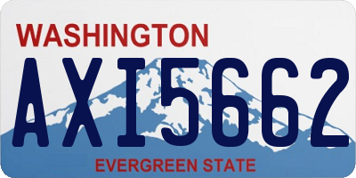 WA license plate AXI5662