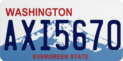 WA license plate AXI5670