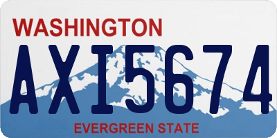 WA license plate AXI5674