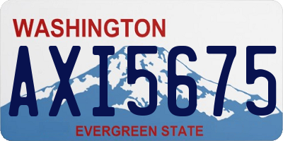 WA license plate AXI5675